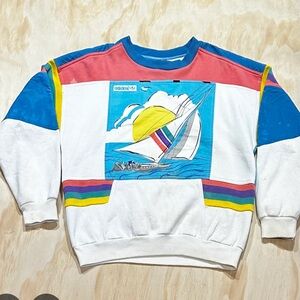 Vintage “ADIDAS SAILING” Crew neck sweater - Size L (large)
